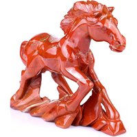 Roter Jaspis Galoppierendes Pferd - Handgeschnitzte Kristallpferdestatue, Natürliche Jaspisfigur, Feng Shui-Dekor, Energietiergeschenk Roter Jaspis Galoppierendes Pferd - Handgeschnitzte Kristallpferdestatue, Natürliche Jaspisfigur, Feng Shui-Dekor, Energietiergeschenk von TraubeShop