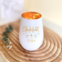 Glückslicht Für Dich - Persönliches Windlicht Geschenk von Traudelsde
