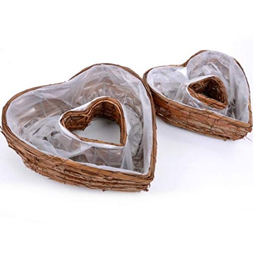 2 Herzen zum bepflanzen, Pflanz Herzen Rinde. 40 cm und 45 cm. 2 Größen, 2 Stück 2 Herzen zum bepflanzen, Pflanz Herzen Rinde. 40 cm und 45 cm. 2 Größen, 2 Stück von Trauer-Shop