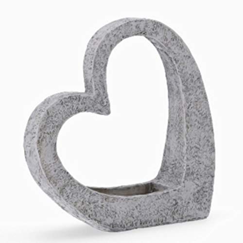 Herbst Grabdekoration Herz Grau stehend zum schmücken. Farbe: Grau. Höhe 35 cm. Herbst Grabdekoration Herz Grau stehend zum schmücken. Farbe: Grau. Höhe 35 cm. von Trauer-Shop