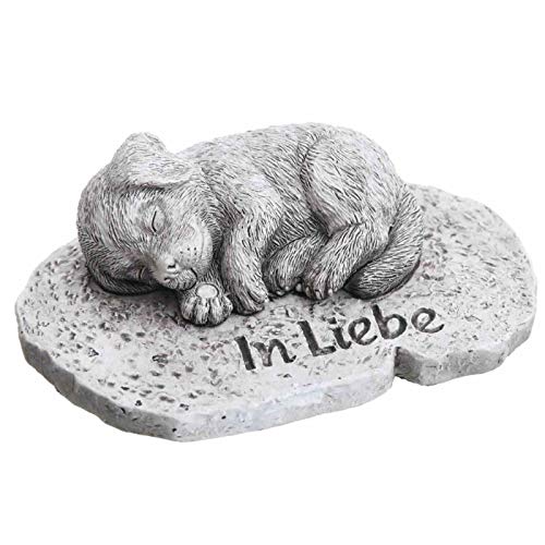 Trauer-Shop Kleine Deko Platte mit Gravur In Liebe und Figur Hund. Breite 12 cm. 1 Stück Trauer-Shop Kleine Deko Platte mit Gravur In Liebe und Figur Hund. Breite 12 cm. 1 Stück von Trauer-Shop