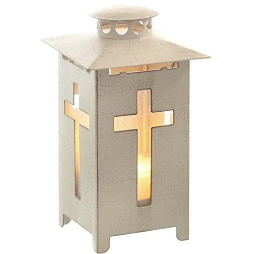 Kleine Grablaterne mit Licht Kreuz inklusive Grabkerze. Höhe 16cm Kleine Grablaterne mit Licht Kreuz inklusive Grabkerze. Höhe 16cm von Trauer-Shop