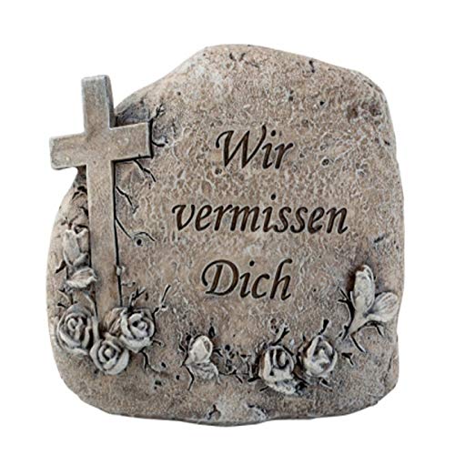 Trauer-Shop Mini Grabstein Wir vermissen Dich. Deko Stein mit Gravur Inschrift Trauer-Shop Mini Grabstein Wir vermissen Dich. Deko Stein mit Gravur Inschrift von Trauer-Shop