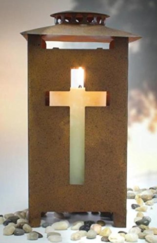 Grablaterne rost mit Kreuz Licht Design auf jeder Seite. Höhe 25cm. 1 Stück Grablaterne rost mit Kreuz Licht Design auf jeder Seite. Höhe 25cm. 1 Stück von Trauer-Shop