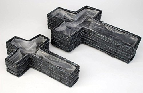 Trauer-Shop Pflanzgefäße Grabkreuze aus Weide, 2 Größen, 2 Stück Trauer-Shop Pflanzgefäße Grabkreuze aus Weide, 2 Größen, 2 Stück von Trauer-Shop
