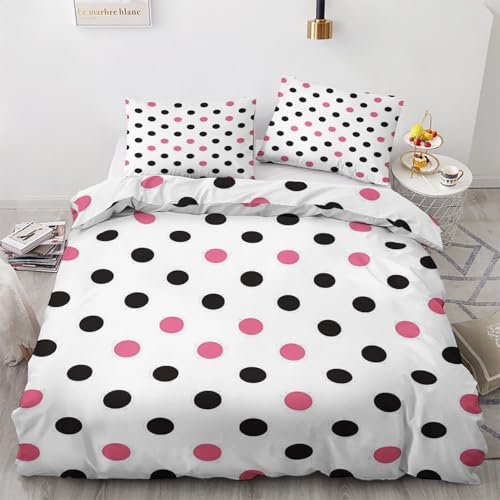 Traulpex Bunt Punkte Bettwäsche 135x200cm 3 teilig, Polka Dot Bettbezug mit Reißverschluss, Weich & Bügelfrei, Geometrie Tupfen Bettwäsche Set Microfaser mit 2 Kissenbezug 80x80 cm Traulpex Bunt Punkte Bettwäsche 135x200cm 3 teilig, Polka Dot Bettbezug mit Reißverschluss, Weich & Bügelfrei, Geometrie Tupfen Bettwäsche Set Microfaser mit 2 Kissenbezug 80x80 cm von Traulpex