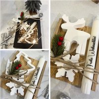 Weihnachtsgeschenk Mitbringsel Weihnachtsset Kerze Elch Tannenbaum Handgemacht/Geschenk/Deko Raysin Weihnachtsgeschenk Mitbringsel Weihnachtsset Kerze Elch Tannenbaum Handgemacht/Geschenk/Deko Raysin von Traum38