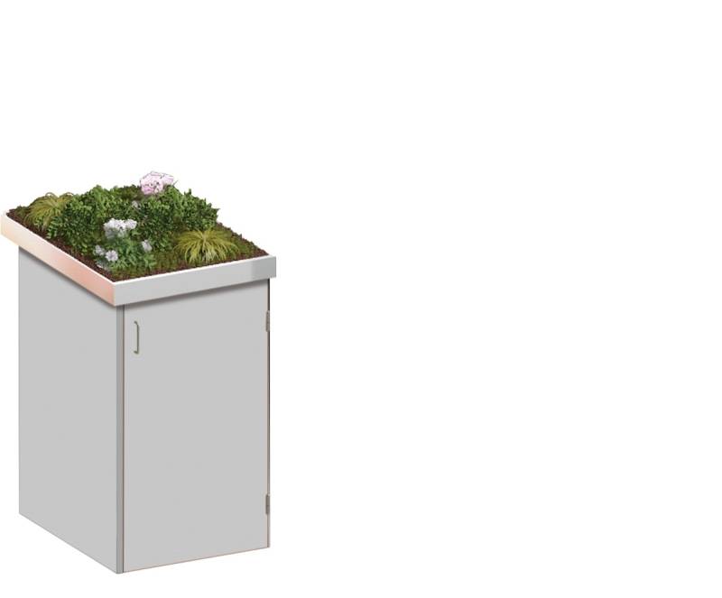 TraumGarten BINTO Komplettset HPL, versch. Größen und Farben-1 er Box-Grau-Pflanzschale von TraumGarten
