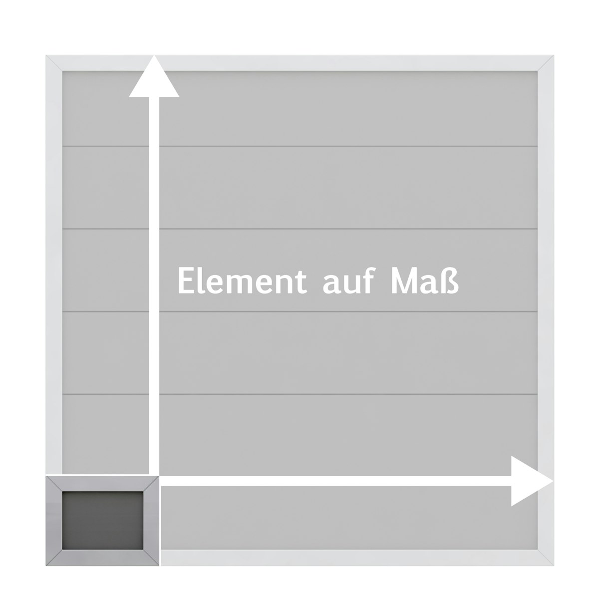 TraumGarten Design WPC Alu Maßbreite/-höhe, Anthrazit von TraumGarten