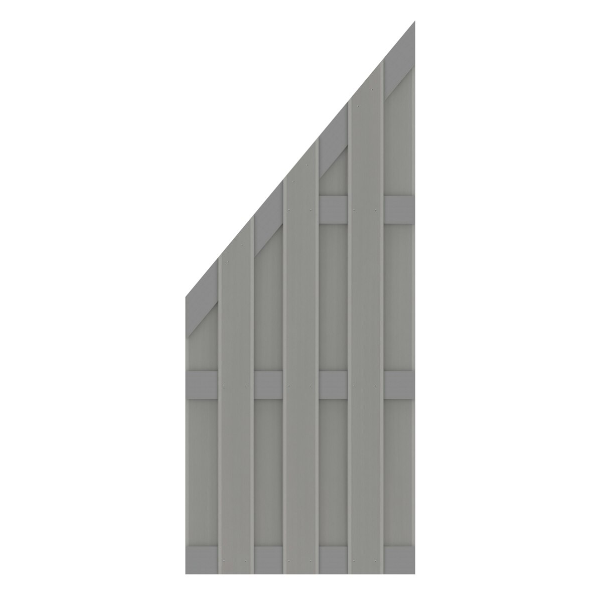 TraumGarten Jumbo WPC Alu-Design 74x179/90 cm Grau mit Alu-Querriegel in Grau von TraumGarten