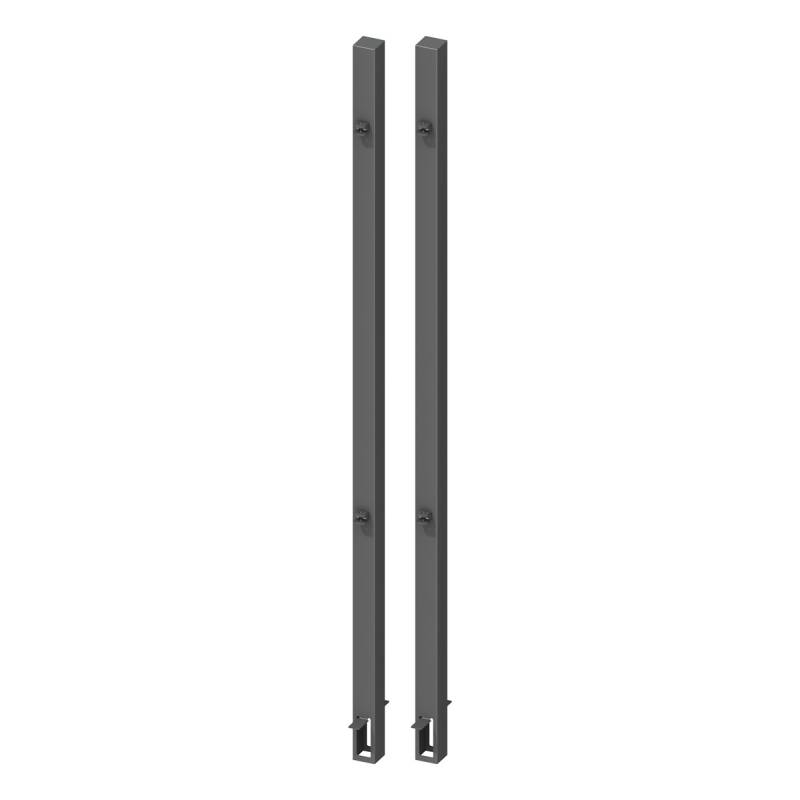TraumGarten Metall-Pfosten Doppeltor 2er Set Anthrazit von TraumGarten