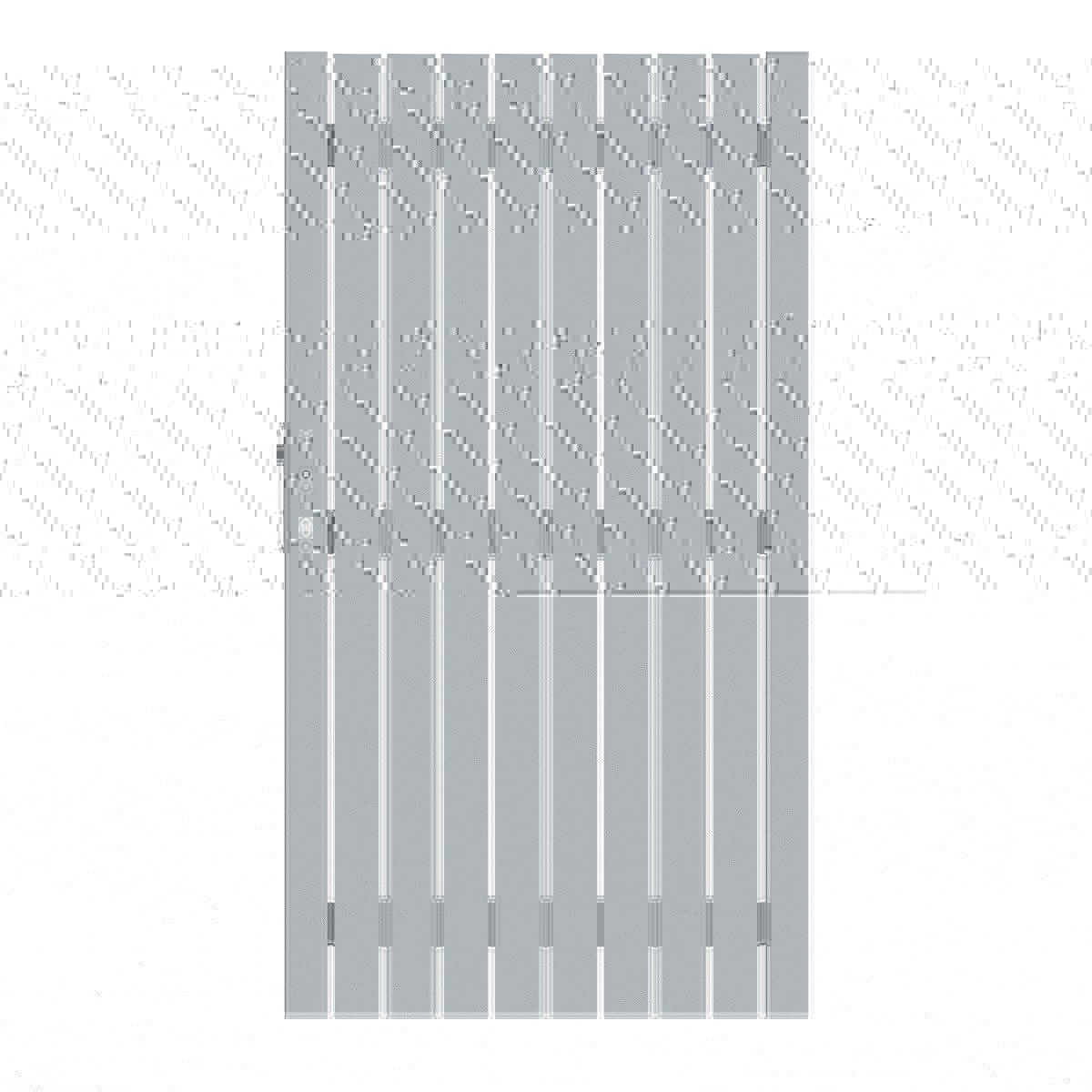 TraumGarten Squadra Einzeltor 980 x 1800 mm Silber DIN rechts von TraumGarten