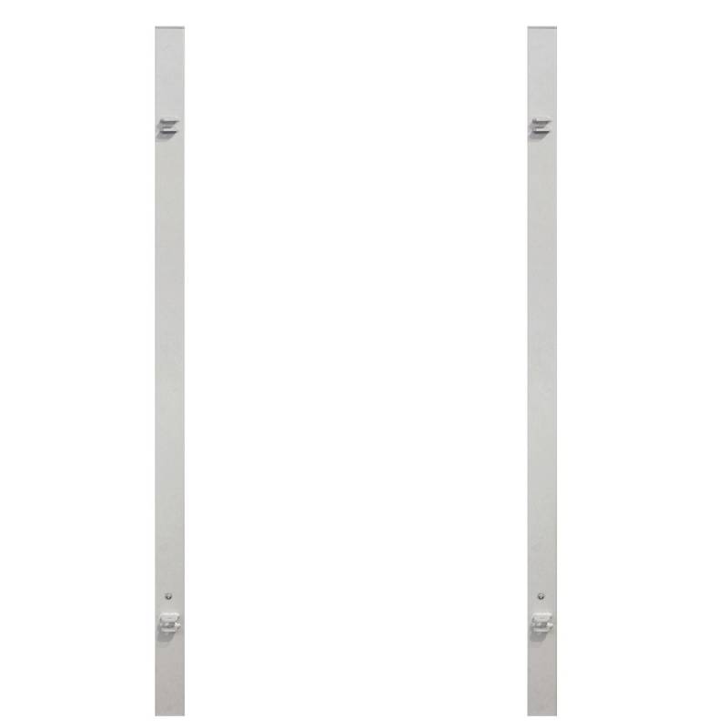 Traumgarten Torpfostenset zum Einbetonieren für Doppeltor Höhe 700 mm weiß von TraumGarten