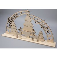 Individueller Schwibbogen Mit Ihren Namen "Verliebte Rentiere" von TraumIdeen