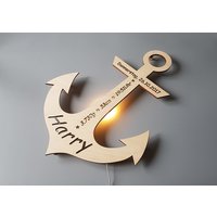 Lampe - Nachtlicht "Anker" Personalisiert Lampe - Nachtlicht "Anker" Personalisiert von TraumIdeen