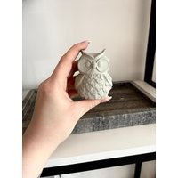 Eule Owl Tier Animal Deko Dekoration Herbst Beton Betondeko Statue Skulptur Figur von TraumRaumShop