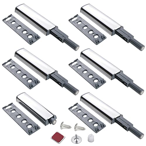 Drucktüröffner Magnet Push to Open Türöffner Drucktüröffner Schrank Türdämpfer für Möbel Türen Schubladen zum Softclose Nachrüsten (6 Stück) von Traumarkeu