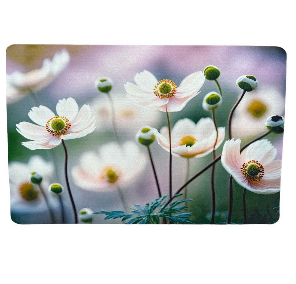 Traumduft-Manufaktur Platzset Anemonen, (2-St), Platzdeckchen Deko-Set Unterlage waschbar von Traumduft-Manufaktur