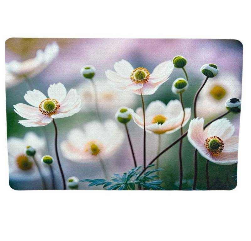 Traumduft-Manufaktur Platzset Anemonen, (2-St), Platzdeckchen Deko-Set Unterlage waschbar von Traumduft-Manufaktur