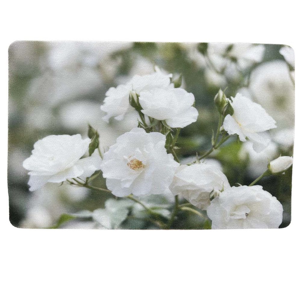 Traumduft-Manufaktur Platzset white Roses, (4-St), Platzdeckchen Deko-Set Unterlage waschbar von Traumduft-Manufaktur