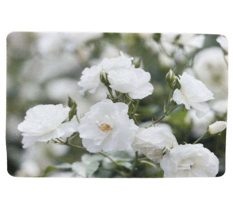 Traumduft-Manufaktur Platzset white Roses, (4-St), Platzdeckchen Deko-Set Unterlage waschbar von Traumduft-Manufaktur