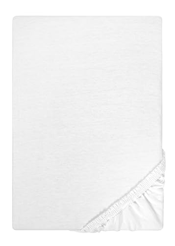 Traumhaft Schlafen - Castell - Markenbettwäsche 0077113 Spannbetttuch Jersey Stretch 1x 60x120 cm - 70x140 cm, weiß von Traumhaft schlafen - Castell - Markenbettwäsche