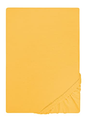 Traumhaft Schlafen - Castell - Markenbettwäsche 0077113 Spannbetttuch Jersey Stretch (Matratzenhöhe max. 22 cm) 1x 120x200 cm, Honig von Traumhaft schlafen - Castell - Markenbettwäsche