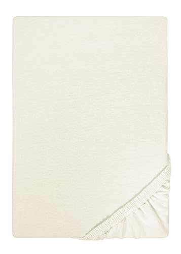 Traumhaft Schlafen - Castell - Markenbettwäsche 0077113 Spannbetttuch Jersey Stretch (Matratzenhöhe max. 22 cm) 1x 90x190 cm - 100x200 cm, Natur von Traumhaft schlafen - Castell - Markenbettwäsche