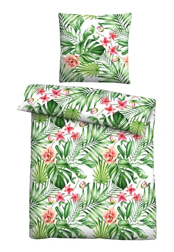 Traumhaft schlafen - Castell - Markenbettwäsche Bettwäsche Mikrofaser Seersucker 0260318 Dschungel 1x 155x220 cm + 1x 80x80 cm, bunt Traumhaft schlafen - Castell - Markenbettwäsche Bettwäsche Mikrofaser Seersucker 0260318 Dschungel 1x 155x220 cm + 1x 80x80 cm, bunt von Traumhaft schlafen - Castell - Markenbettwäsche
