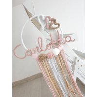 Traumfänger Mit Name, Personalisiert Led Babygeschenk Taufe Geburt Wandbehang Kinderzimmerdeko Wanddeko Babyzimmer Mädchen Junge Baby Traumfänger Mit Name, Personalisiert Led Babygeschenk Taufe Geburt Wandbehang Kinderzimmerdeko Wanddeko Babyzimmer Mädchen Junge Baby von TraumhaftDesign