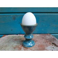 Eierbecher/Türkis Keramik-Eierbecher Getöpfert Egg Cups von TraumhaftTuerkis
