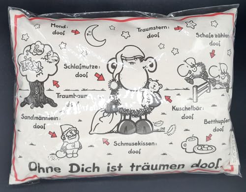 Traumhafte Genusswelten Zirbenkissen Sheepworld 19 x 26 cm Ohne Dich ist träumen Doof (Alles Doof) von Traumhafte Genusswelten