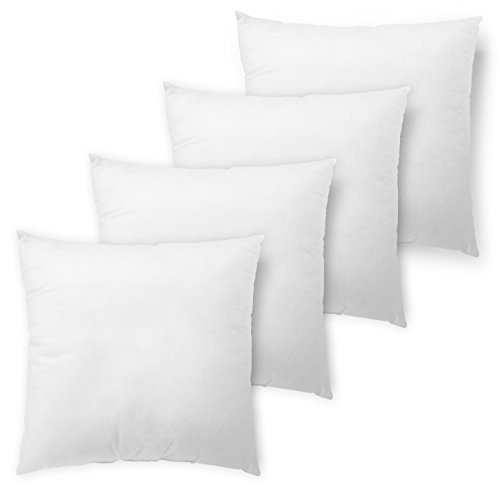 Traumnacht 4er Set Sofakissen, Kopfkissen, mit Faserfüllung und Vlieshülle, 40 x 40 cm, weiß, Öko-Tex zertifiziert, produziert nach deutschem Qualitätsstandard Traumnacht 4er Set Sofakissen, Kopfkissen, mit Faserfüllung und Vlieshülle, 40 x 40 cm, weiß, Öko-Tex zertifiziert, produziert nach deutschem Qualitätsstandard von Traumnacht