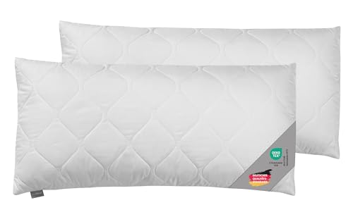 Traumnacht Cozy - Kopfkissen 2er Set mit Bezug aus softer Mikrofaser, Öko-Tex zertifiziertes Kopfkissen mit Reißverschluss, 40x60 cm, produziert nach deutschem Qualitätsstandard von Traumnacht