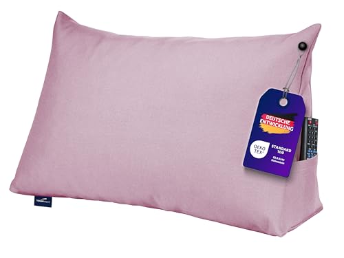 Traumnacht Cozy Rückenkissen, Lesekissen, 70 x 40 cm altrosa, abnehmbarer, waschbarer Bezug aus 100% Polyester,praktisches Seitenfach, Öko-Tex zertifiziert, produziert nach deutschem Qualitätsstandard Traumnacht Cozy Rückenkissen, Lesekissen, 70 x 40 cm altrosa, abnehmbarer, waschbarer Bezug aus 100% Polyester,praktisches Seitenfach, Öko-Tex zertifiziert, produziert nach deutschem Qualitätsstandard von Traumnacht
