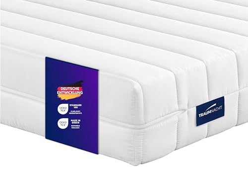 Traumnacht Easy Comfort 2 in 1 Duo - orthopädische 7- Zonen Komfortschaummatratze, Härtegrad 2 und 3, Öko-Tex Zertifiziert 90 x 200 cm, Höhe 11 cm, produziert nach deutschem Qualitätsstandard Traumnacht Easy Comfort 2 in 1 Duo - orthopädische 7- Zonen Komfortschaummatratze, Härtegrad 2 und 3, Öko-Tex Zertifiziert 90 x 200 cm, Höhe 11 cm, produziert nach deutschem Qualitätsstandard von Traumnacht