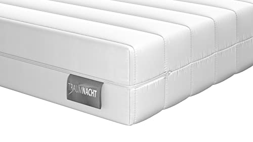 Traumnacht Easy Comfort Rollmatratze Öko-Tex zertifiziert, Härtegrad 3 (mittelfest), 100 x 200 cm, Höhe 13 cm, produziert nach deutschem Qualitätsstandard von Traumnacht