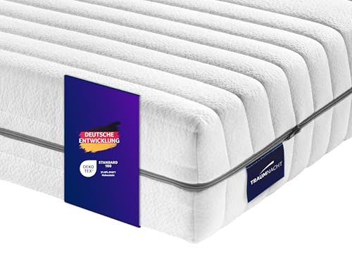 Traumnacht Komfort 7-Zonen 2 in 1 Duo Kaltschaummatratze, Testsieger Stiftung Warentest 03/2021 in 140er Größe, Öko-Tex zertifiziert, 90 x 200 cm, entwickelt in Deutschland von Traumnacht