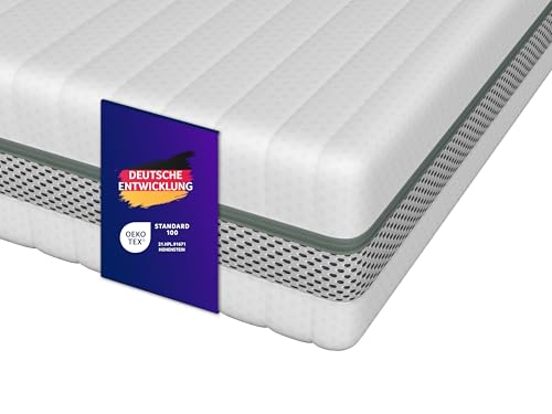 Traumnacht Premium 2 in 1 Duo - orthopädische 7-Zonen Kaltschaummatratze, Härtegrad 2 und 3, Öko-Tex Zertifiziert, 90x200 cm, Höhe 20 cm produziert nach deutschem Qualitätsstandard Traumnacht Premium 2 in 1 Duo - orthopädische 7-Zonen Kaltschaummatratze, Härtegrad 2 und 3, Öko-Tex Zertifiziert, 90x200 cm, Höhe 20 cm produziert nach deutschem Qualitätsstandard von Traumnacht