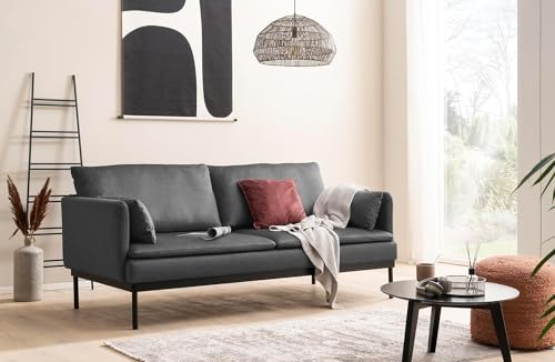 Traumnacht Lyon Sofa 2-Sitzer im modernen Loft Design, grau, produziert nach deutschem Qualitätsstandard, leichter Aufbau von Traumnacht