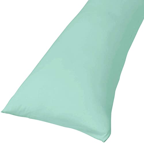 Traumreiter Kissenbezug 140x50 cm für Visco-Dream XL Gel Seitenschläferkissen Bezug 140 x 50 cm mit Reißverschluss elastisch durch 3% Elasthan 97% Baumwolle (mintgrün) von Traumreiter