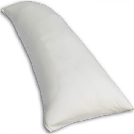 Traumreiter Seitenschläferkissen mit Bezug Baumwolle Natur Memory Foam Kissen Visco Gel Professional XL extra breit 140x50 langes Lagerungskissen Seitenschläfer Erwachsene Side Sleeper Body Pillow von Traumreiter