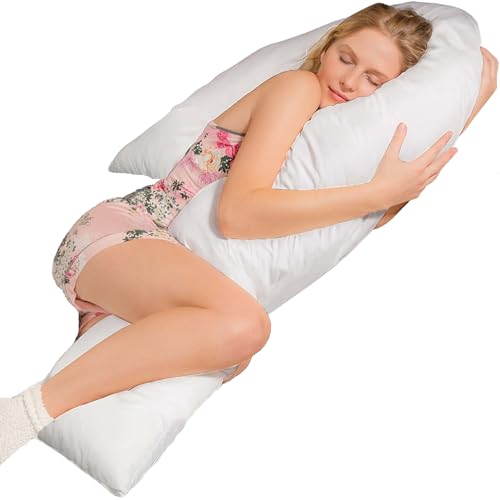 Traumreiter Seitenschläferkissen Visco J Form Wendekissen mit Memory Foam Stütze [orthopädisch] Schwangerschaftskissen zum Schlafen, Stillkissen XXL, Schwanger Kissen, Komfortkissen Body Pillow von Traumreiter