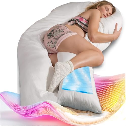 Traumreiter Seitenschläferkissen Visco M mit Memory Foam Körperunterstützung | 2 Härtegrade Wendekissen, Body Pillow U Form Schwangerschaftskissen zum Schlafen Komfortkissen Erwachsene von Traumreiter