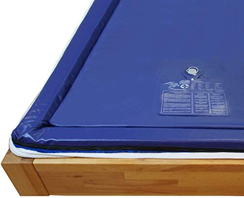 Traumreiter Wasserbett Matratze Premium dual, 1x Wassermatratze 90x200 für 180x200 Softside Schaumwanne Außenmaß, Wasserbettmatratze Wasserkern Water Bed Mattress MESAMOLL® II (schwingt 0 Sek.) von Traumreiter