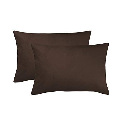 TRAUMSCHLAF Edel-Linon Kissenbezüge 2er Set Schoko, 2X 40x60 cm von Traumschlaf