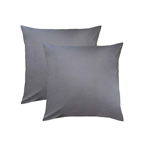 TRAUMSCHLAF Edel-Linon Kissenbezüge 2er Set anthrazit, 2X 40x40 cm TRAUMSCHLAF Edel-Linon Kissenbezüge 2er Set anthrazit, 2X 40x40 cm von Traumschlaf