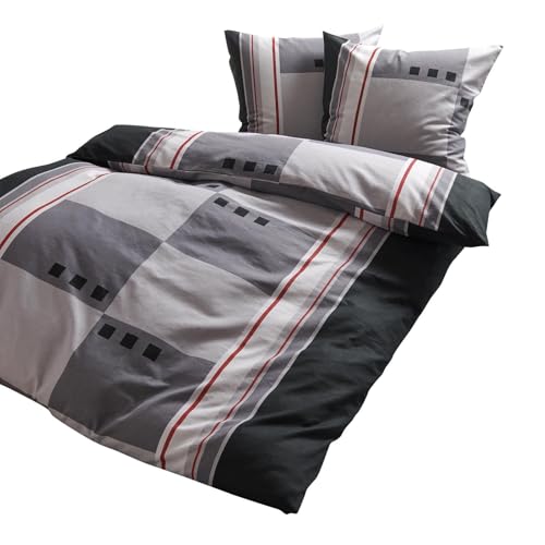 Traumschlaf Feinflanell Bettwäsche Davos grau 1 Bettbezug 135 x 200 cm + 1 Kissenbezug 80 x 80 cm Traumschlaf Feinflanell Bettwäsche Davos grau 1 Bettbezug 135 x 200 cm + 1 Kissenbezug 80 x 80 cm von Traumschlaf