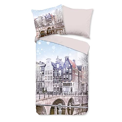 Traumschlaf Flanell Bettwäsche Amsterdam 1 Bettbezug 135 x 200 cm + 1 Kissenbezug 80 x 80 cm von Traumschlaf