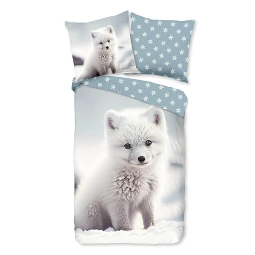 Traumschlaf Flanell Bettwäsche Polarfuchs 1 Bettbezug 135 x 200 cm + 1 Kissenbezug 80 x 80 cm Traumschlaf Flanell Bettwäsche Polarfuchs 1 Bettbezug 135 x 200 cm + 1 Kissenbezug 80 x 80 cm von Traumschlaf